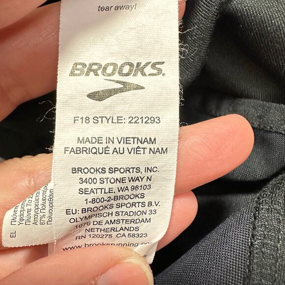 Brooks Threshold Women's Running Tight Black XL Ankle Zippers - Picture 9 of 11